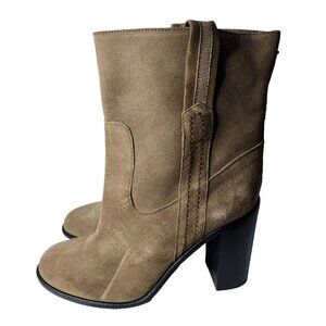 Stylish Tan Suede Ankle Boots